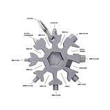 Multitool Giannan | Edelstahl | 17 Funktionen