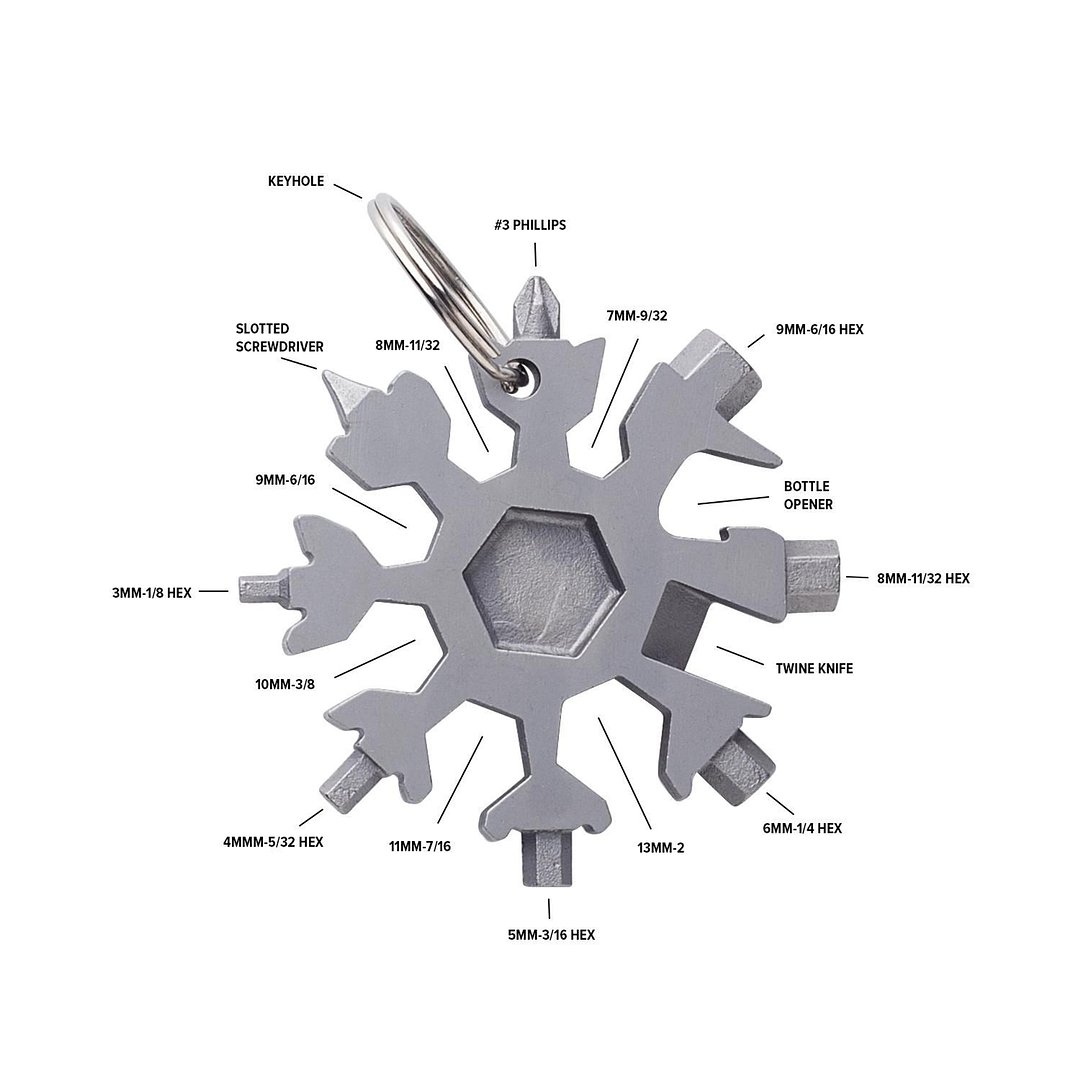 Multitool Giannan | Edelstahl | 17 Funktionen