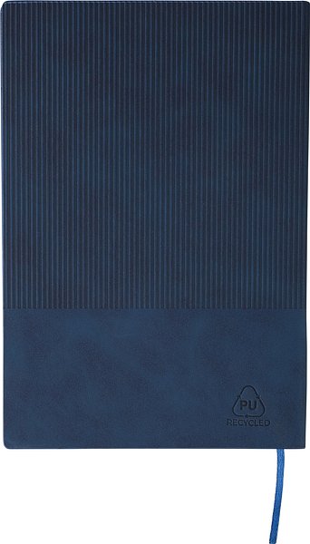 Recyceltes PU-Notizbuch (A5) und Kugelschreiber-Set Ramudolf