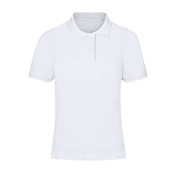 Erwachsene Frauen Weiss Polo-Shirt Idles