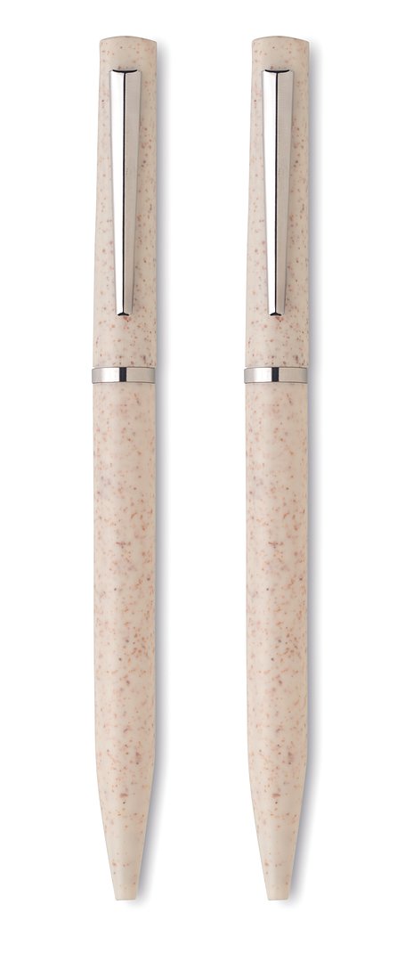 Schreibgeräte-Set Stroh/ABS Trikn