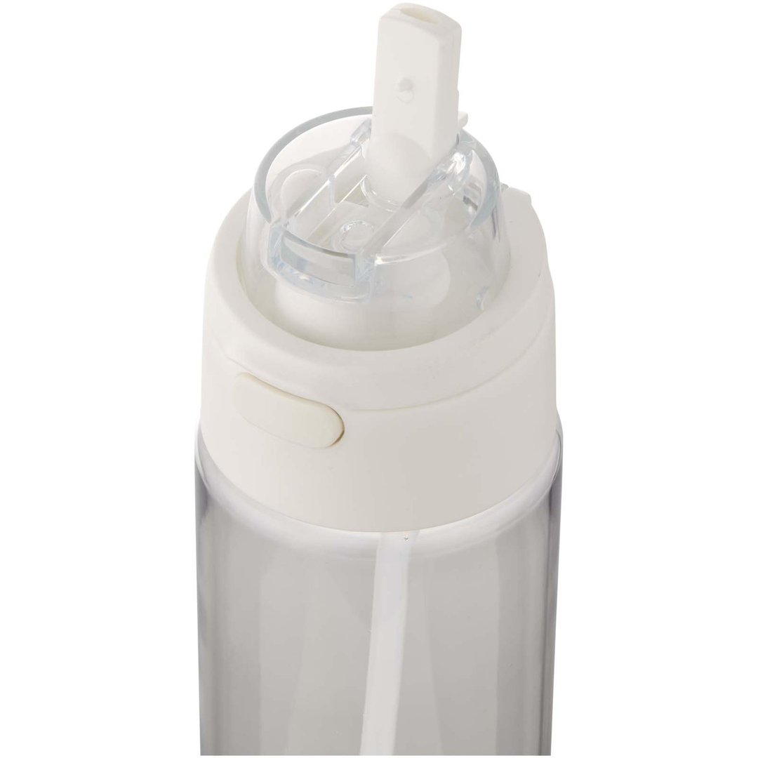 700 ml RCS Trinkflasche aus recyceltem Kunststoff mit Multifunktionsdeckel und Klappstrohhalm - Vreilga