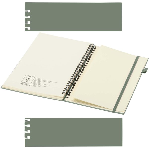 A5 Hardcover Spiralnotizbuch aus recyceltem Kunststoff - Palin