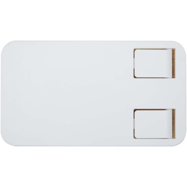 Klappbare Smartphonehalterung aus recyceltem Kunststoff mit Bambusdetails - Vregun