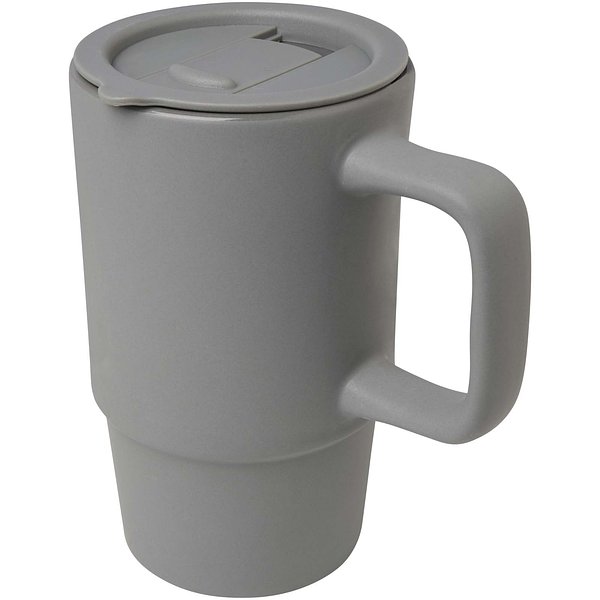450 ml Keramiktasse mit Kunststoffdeckel - Dollien