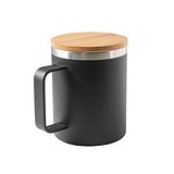 Becher aus 90% recyceltem Edelstahl mit Bambusdeckel Ylandri