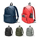 Klassischer Rucksack mit zeitlosem Design aus recyceltem 600D Polyester Eritan