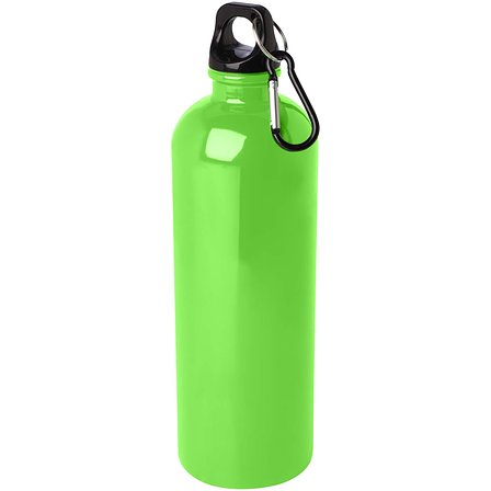750 ml RCS-zertifizierte, einwandige Trinkflasche aus Edelstahl mit Karabinerhaken - Lüth