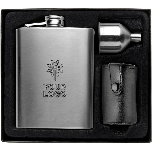 Flachmannset Fadrix | Edelstahl 304 | 220 ml | 4 Becher
