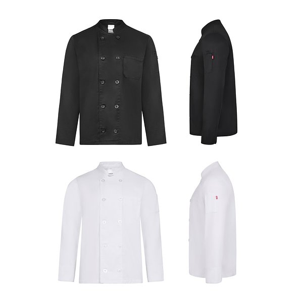 Langärmelige Küchenjacke (190 g/m²) Vinelvel