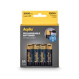 wiederaufladbare USB-C-Batterien AA 2000 mAh, 4er-Pack Lorioli