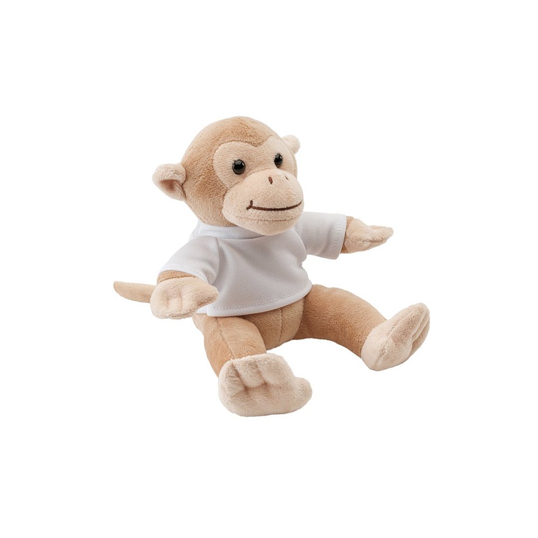 Plüschtier in Form eines Affen mit T-Shirt Liuana