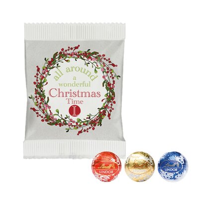 3er Lindor Pralinés im Papiertütchen