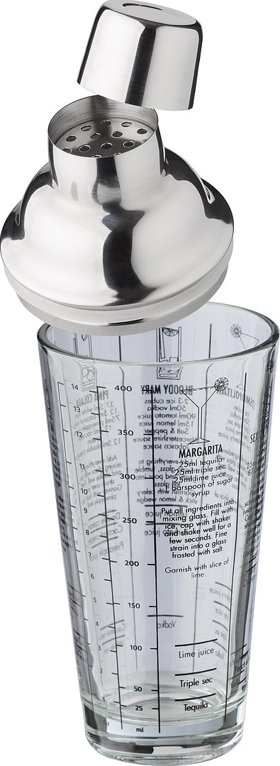 Glas-Cocktailshaker (400 ml) Mirina