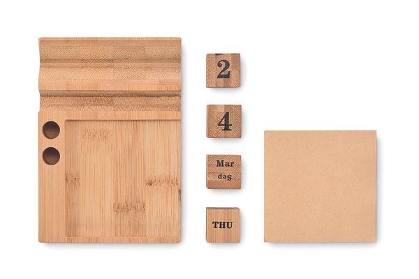 Tischkalender Bambus Hani