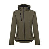 Softshelljacke für Damen, mit abnehmbarer Kapuze Badala