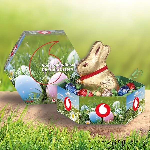 Grosses Osternest mit Schokolade von Lindt