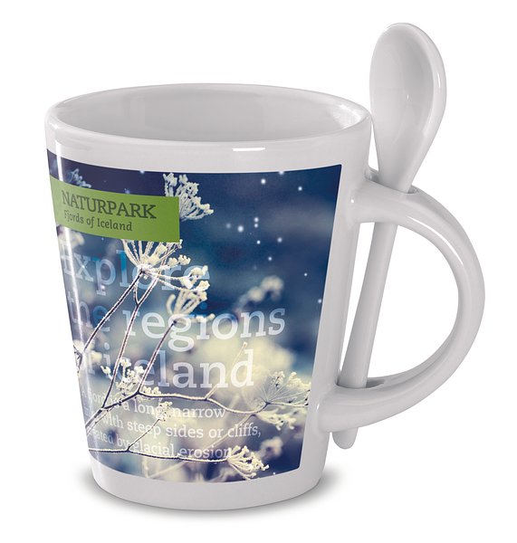 Tasse mit Löffel Sublimation Inatht