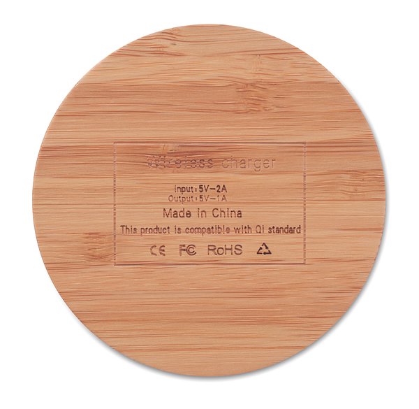 Kabelloses Ladegerät Bambus Dumengix