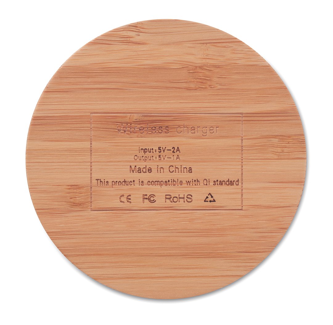 Kabelloses Ladegerät Bambus Dumengix