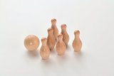 Mini-Bowling-Set Kiefernholz Steivel