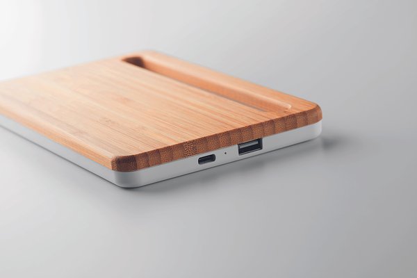 Induktive Ladestation Bambus Retiamuna