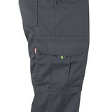 Zweifarbige Stretch-Hose mit mehreren Taschen (240 g/m²), aus Baumwolle (46 %), EME (38 %) und Polyester (16 %) Giulier