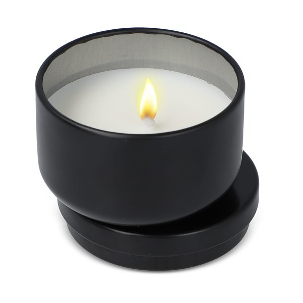 Asana unparfümierte Kerze auf Pflanzenbasis in recycelter Dose Menjast