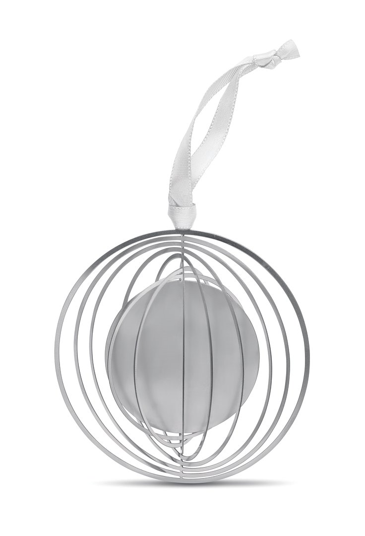 Ornament mit Band, rund Nate