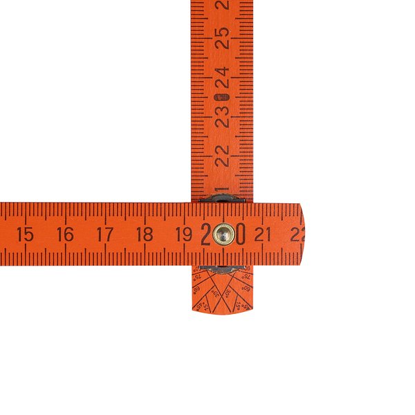 Zollstock Holz 2m Premium lackiert Dicorioli