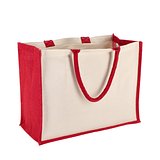 Jute-Baumwolle Tragetasche OEKO-TEX® 42,5 x 19 x 32cm 320g/m² Annin