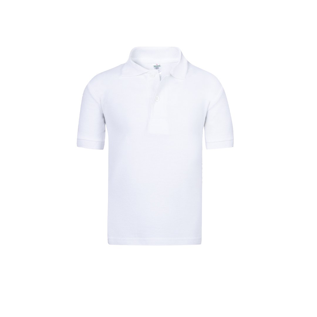 Kinder Weiß Polo-Shirt "keya"
