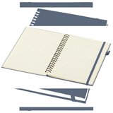 A5 Hardcover Spiralnotizbuch aus recyceltem Kunststoff - Palin