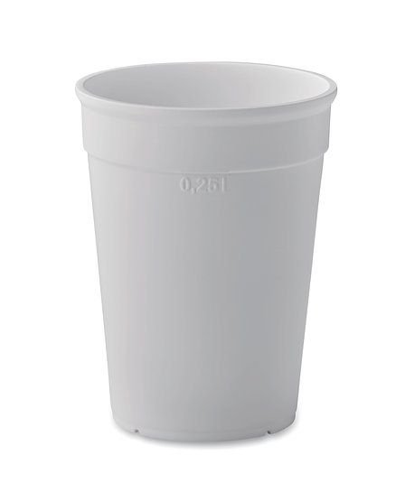 Recycelter PP-Becher 250 ml Ylanrs