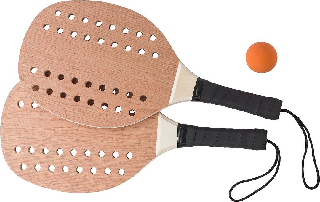 Tennisset aus Rosenholz Luri