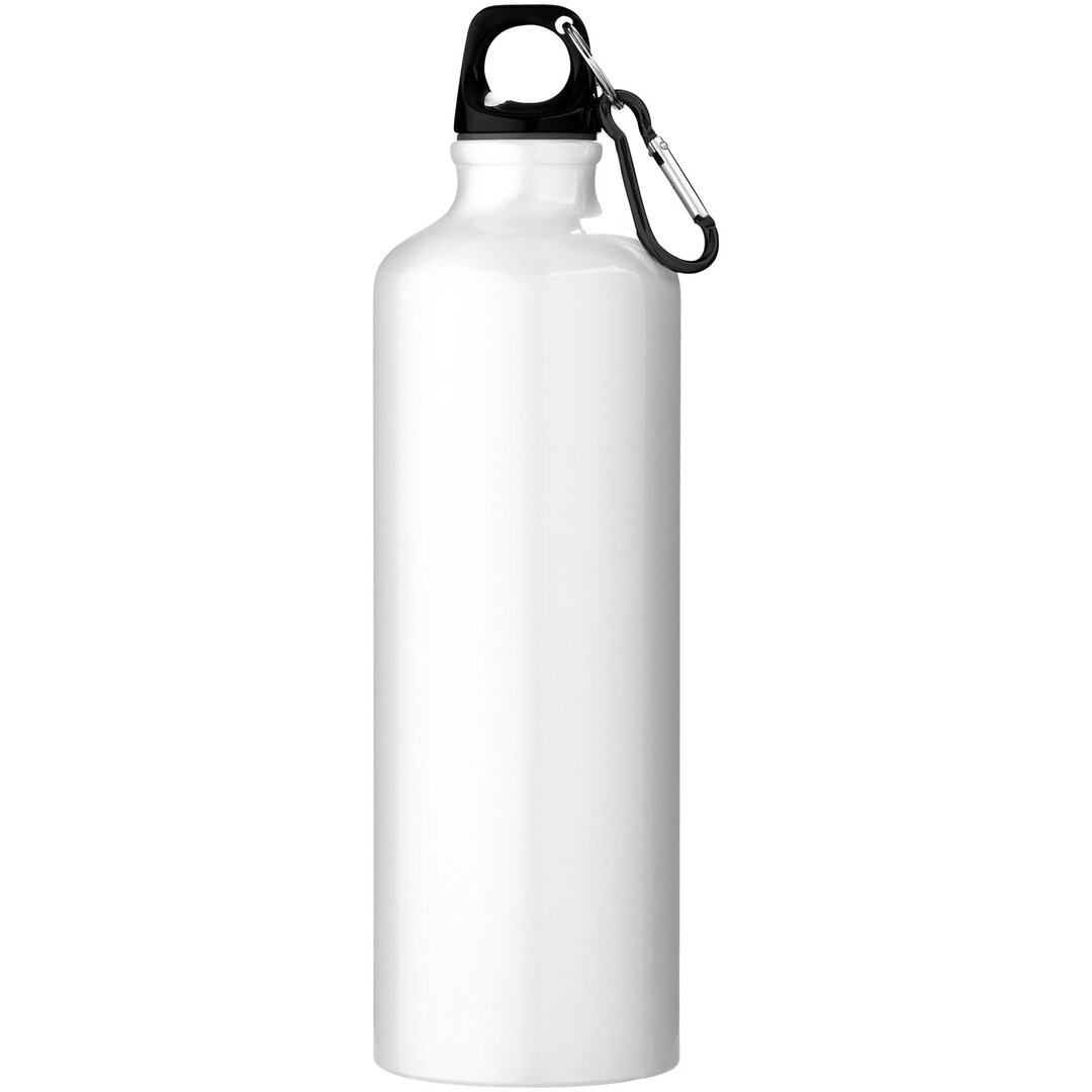 770 ml RCS-zertifizierte Trinkflasche aus recyceltem Aluminium mit Karabinerhaken - Wari