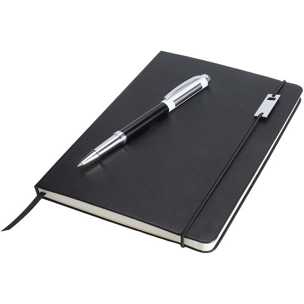 Elegance A5 Hardcover Notizbuch mit Tintenroller Set - Stgan