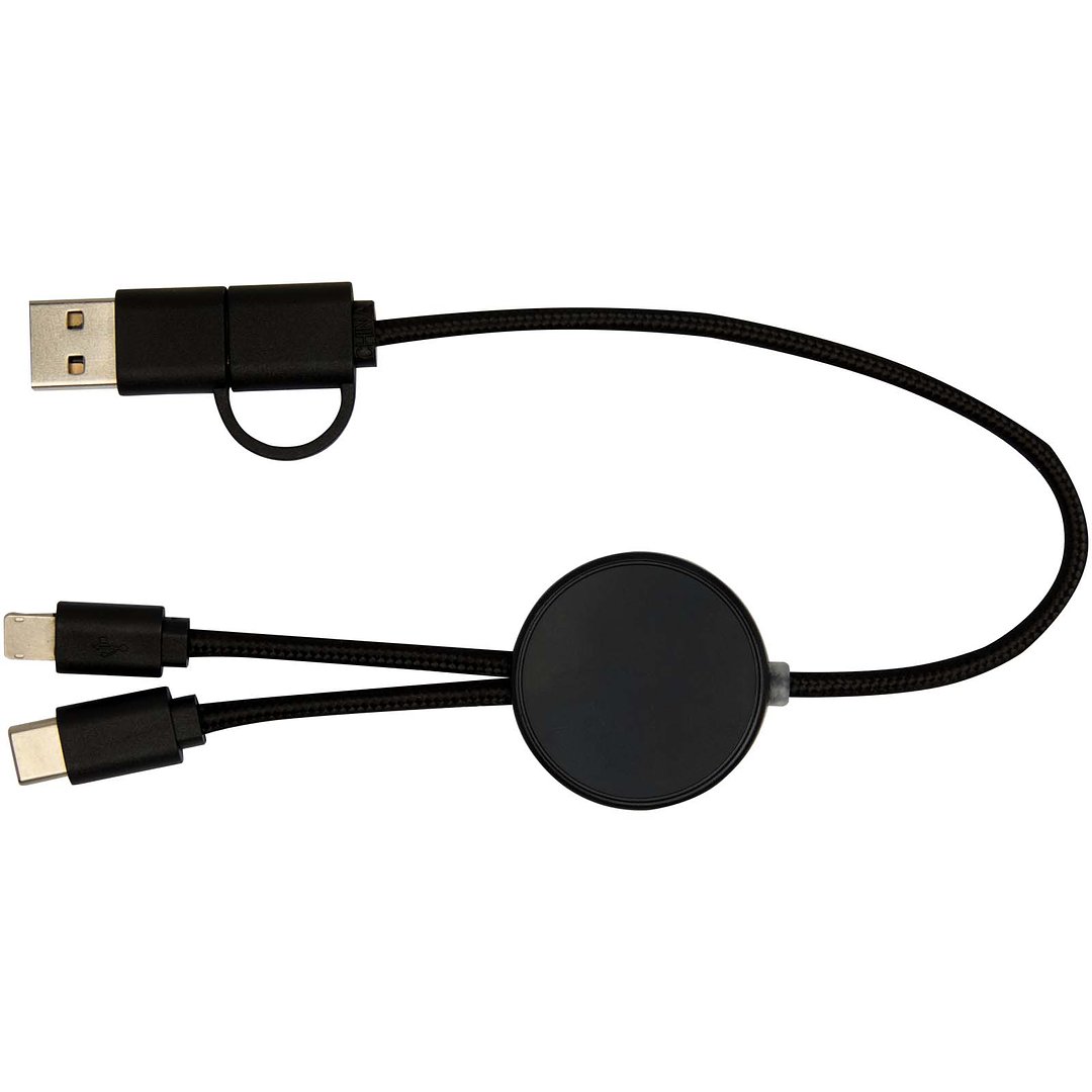 30 cm 5-in-1 Kabel aus recyceltem Kunststoff für Datenübertragung und 27W Schnellladung - Divik