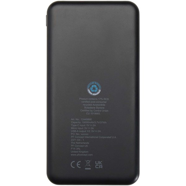 10 W 10.000 mAh Powerbank aus recyceltem Kunststoff - Beatiama