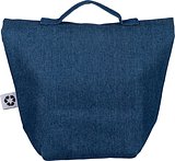 Recycelte Denim-Kühltasche mit Rollverschluss Emman