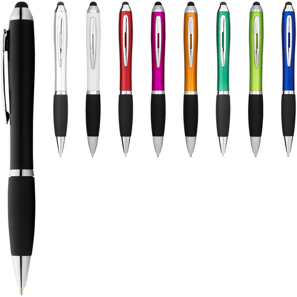 Stylus bunter Kugelschreiber mit schwarzem Griff - Jongin