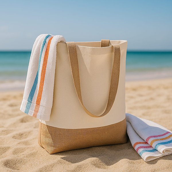 Baumwoll-Jute Tragetasche OEKO-TEX® 41 x 13 x 41cm 320g/m² Adaltik