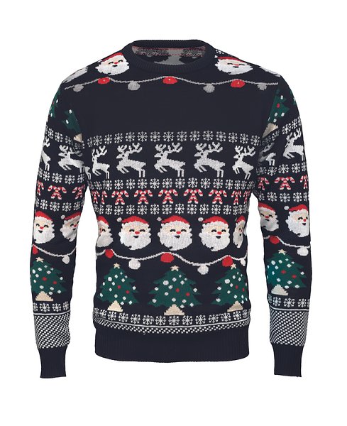 Weihnachts-LED-Pullover L/XL Raitli