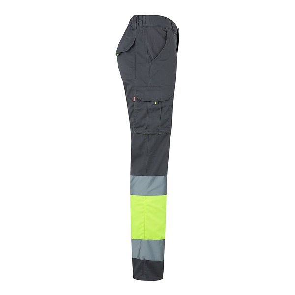 Zweifarbige Stretch-Hose mit mehreren Taschen (240 g/m²), aus Baumwolle (46 %), EME (38 %) und Polyester (16 %) Trineli