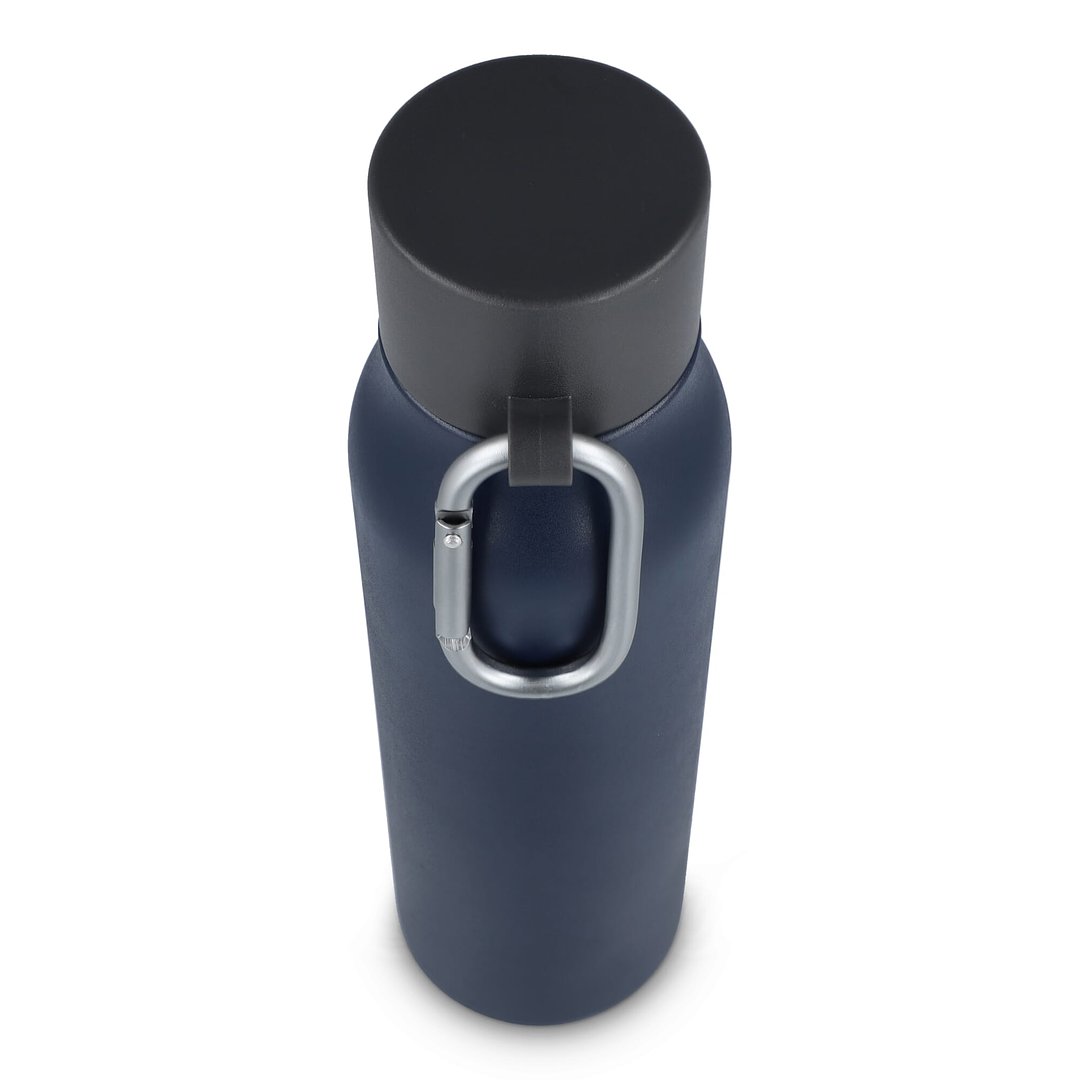 Karabiner mattierte Isolierflasche 600 ml Paunas