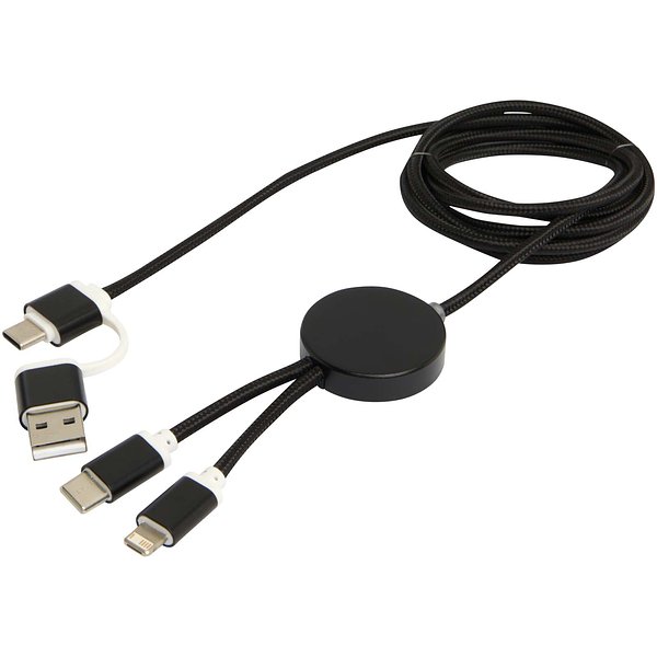 150 cm 5-in-1 Kabel aus recyceltem Kunststoff für Datenübertragung und 27W Schnellladung - Bensehili