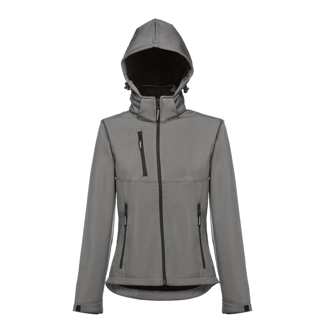 Softshelljacke für Damen, mit abnehmbarer Kapuze Badala