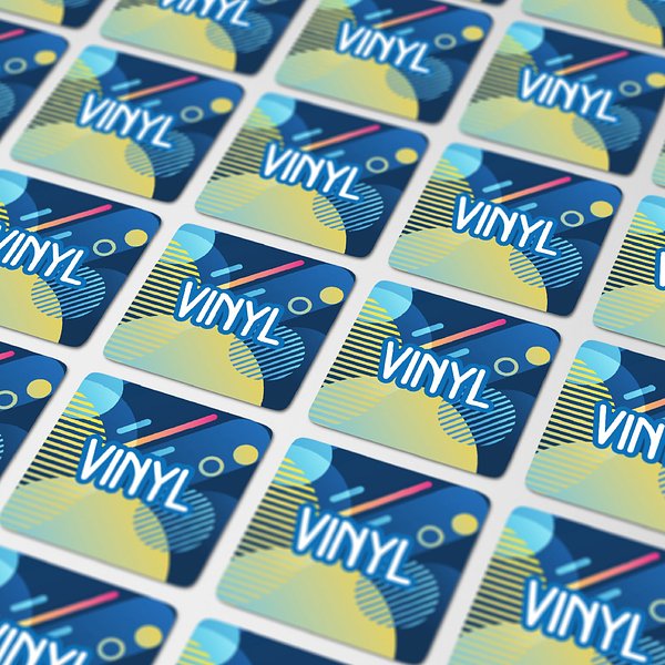Vinyl Sticker Quadrat 13x13mm Cillie