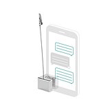 Memoclip mit Handyhalter Lolfel