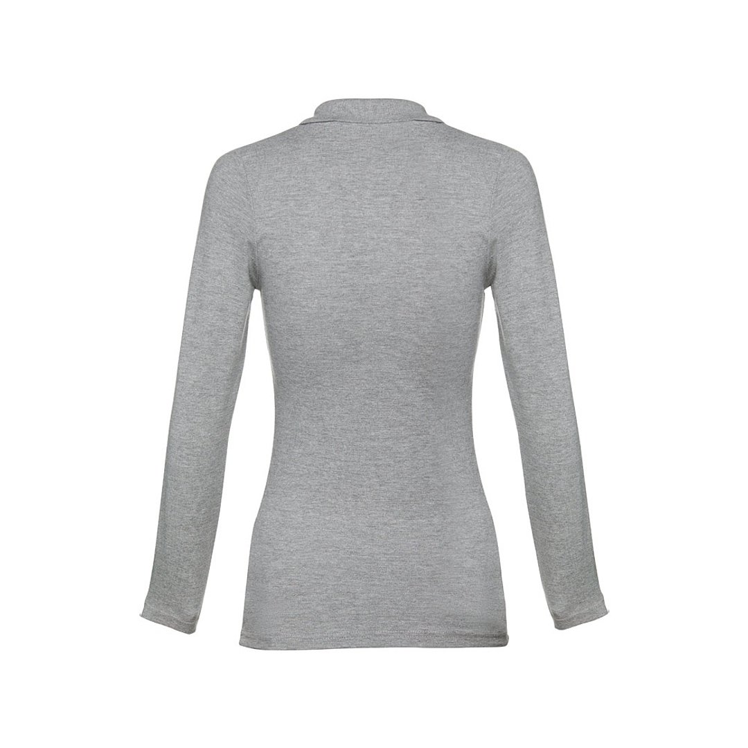 Damen Langarm-Poloshirt Palte